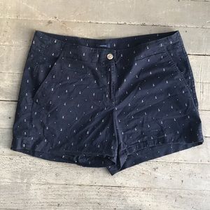 Nautica Navy Anchor Shorts Women’s Size 14